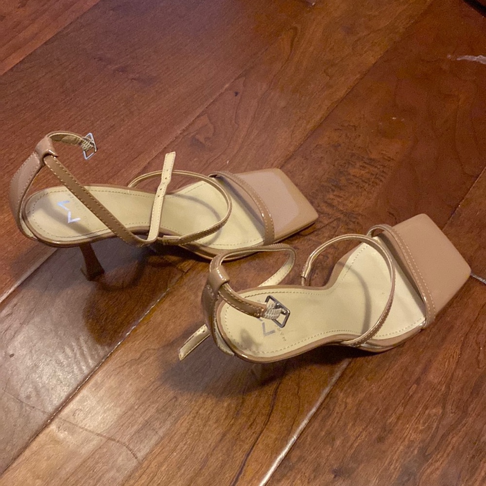 Marc Fisher Nude Square Toe Heels - worn once